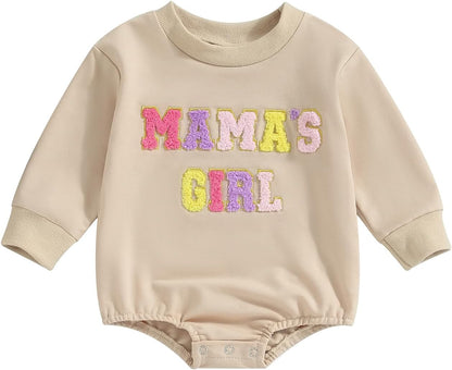 Bemeyourbbs Unisex Baby Crewneck Sweatshirt Oversized Sweater Romper Long Sleeve Shirts Fall Winter Outfit for Baby Boy Girl