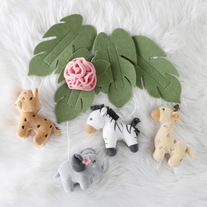 The Peanutshell Crib Mobile for Girls - Soft Pink Musical Baby Crib Mobile with 12 Lullabies, Cute Animal Baby Mobile Crib Wildest Dreams Wildest Dreams Nursery Decor