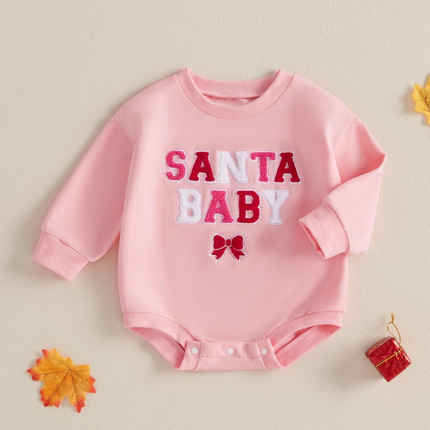 Bemeyourbbs Unisex Baby Crewneck Sweatshirt Oversized Sweater Romper Long Sleeve Shirts Fall Winter Outfit for Baby Boy Girl