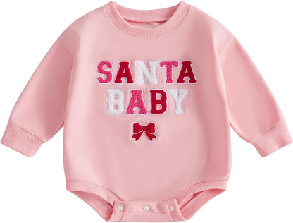 Bemeyourbbs Unisex Baby Crewneck Sweatshirt Oversized Sweater Romper Long Sleeve Shirts Fall Winter Outfit for Baby Boy Girl
