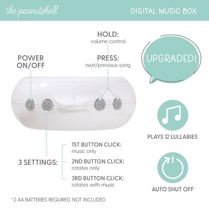 The Peanutshell Crib Mobile for Girls - Soft Pink Musical Baby Crib Mobile with 12 Lullabies, Cute Animal Baby Mobile Crib Wildest Dreams Wildest Dreams Nursery Decor