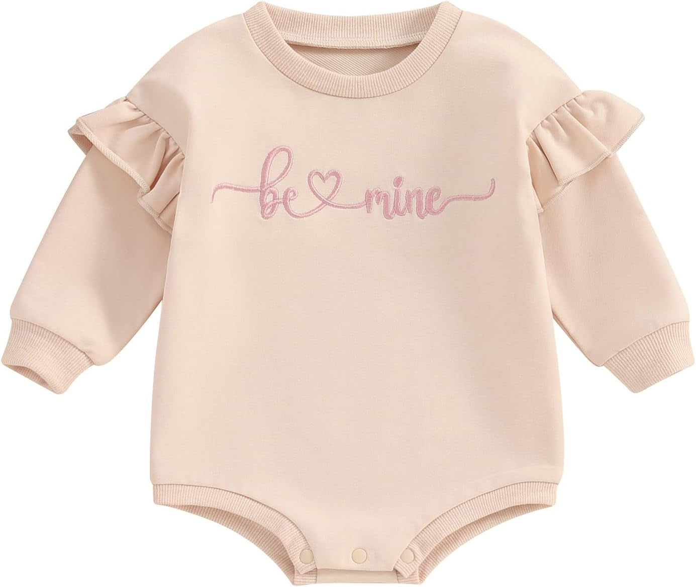 Bemeyourbbs Unisex Baby Crewneck Sweatshirt Oversized Sweater Romper Long Sleeve Shirts Fall Winter Outfit for Baby Boy Girl